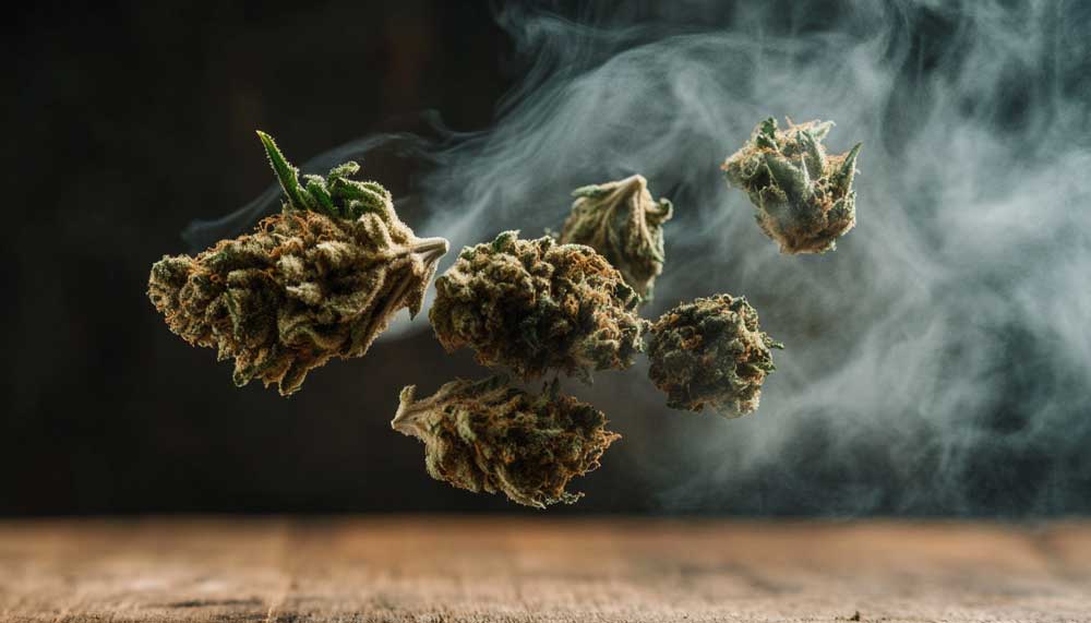 Cannabis bud labeled with dominant terpenes like limonene and myrcene – what is a good terpene level for cannabis